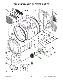 03 - Bulkhead And Blower Parts parts for Maytag Washer Dryer Combo MLG20PDBWW2 / from AppliancePartsPros.com