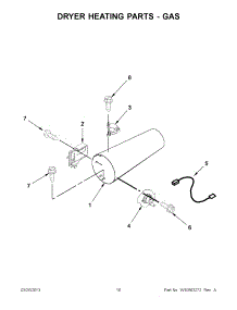 05 - Dryer Heating Parts - Gas parts for Maytag Washer Dryer Combo MLG20PDBWW2 / from AppliancePartsPros.com