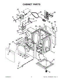 02 - Cabinet Parts parts for Maytag Dryer MEDB750YW2 / from AppliancePartsPros.com