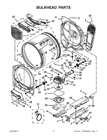 03 - Bulkhead Parts parts for Maytag Dryer MEDB750YW2 / from AppliancePartsPros.com