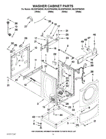09 - Washer Cabinet Parts parts for Maytag Washer Dryer Combo MLG20PRAWW0 / from AppliancePartsPros.com