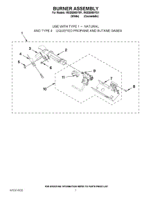 04 - Burner Assembly parts for Maytag Dryer MGDB950YG1 / from AppliancePartsPros.com