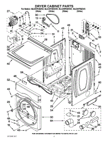 02 - Dryer Cabinet Parts parts for Maytag Washer Dryer Combo MLG20PRBWW0 / from AppliancePartsPros.com