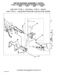 06 - Dryer Burner Assembly Parts parts for Maytag Washer Dryer Combo MLG20PRBWW0 / from AppliancePartsPros.com