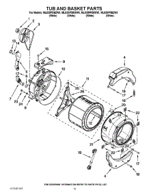 11 - Tub And Basket Parts parts for Maytag Washer Dryer Combo MLG20PRBWW0 / from AppliancePartsPros.com