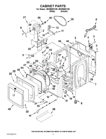 02 - Cabinet Parts parts for Maytag Dryer MGDB950YW0 / from AppliancePartsPros.com