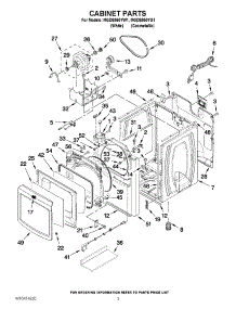 02 - Cabinet Parts parts for Maytag Dryer MGDB950YW1 / from AppliancePartsPros.com