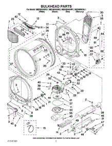 03 - Bulkhead Parts parts for Maytag Dryer MEDB850WB1 / from AppliancePartsPros.com