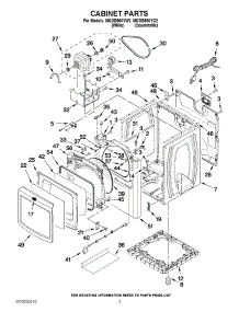 02 - Cabinet Parts parts for Maytag Dryer MGDB950YW2 / from AppliancePartsPros.com