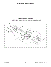 04 - Burner Assembly parts for Maytag Dryer MGDB950YW3 / from AppliancePartsPros.com