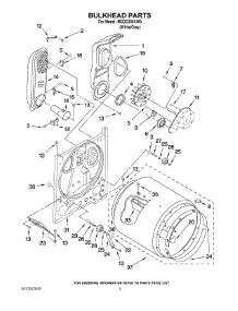 03 - Bulkhead Parts parts for Maytag Dryer MGDC200XW0 / from AppliancePartsPros.com