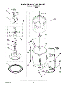 03 - Basket And Tub Parts parts for Maytag Washer MVWC200XW1 / from AppliancePartsPros.com