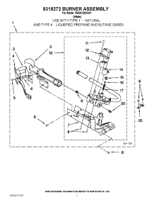 04 - 8318272 Burner Assembly parts for Maytag Dryer MGDC200XW1 / from AppliancePartsPros.com