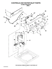 02 - Controls And Water Inlet Parts parts for Maytag Washer MVWC200XW2 / from AppliancePartsPros.com