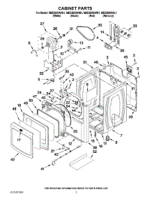 02 - Cabinet Parts parts for Maytag Dryer MEDB850WQ1 / from AppliancePartsPros.com