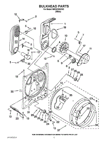 03 - Bulkhead Parts parts for Maytag Dryer MGDC200XW2 / from AppliancePartsPros.com