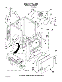 02 - Cabinet Parts parts for Maytag Dryer MGDC300XW0 / from AppliancePartsPros.com