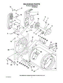 03 - Bulkhead Parts parts for Maytag Dryer MGDC300XW0 / from AppliancePartsPros.com