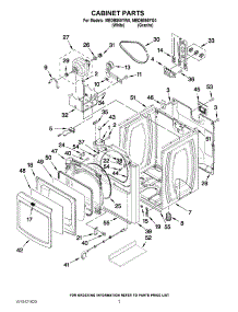 02 - Cabinet Parts parts for Maytag Dryer MEDB850YG0 / from AppliancePartsPros.com