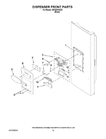 08 - Dispenser Front Parts parts for Maytag Refrigerator MFI2269VEB3 / from AppliancePartsPros.com