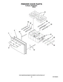 09 - Freezer Door Parts parts for Maytag Refrigerator MFI2269VEB3 / from AppliancePartsPros.com