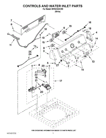02 - Controls And Water Inlet Parts parts for Maytag Washer MVWC300XW0 / from AppliancePartsPros.com