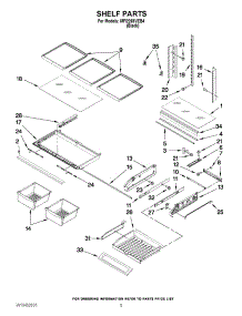 03 - Shelf Parts parts for Maytag Refrigerator MFI2269VEB4 / from AppliancePartsPros.com