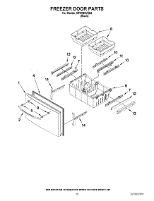 09 - Freezer Door Parts parts for Maytag Refrigerator MFI2269VEB4 / from AppliancePartsPros.com