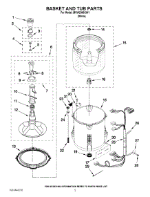 03 - Basket And Tub Parts parts for Maytag Washer MVWC300XW1 / from AppliancePartsPros.com
