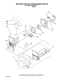 04 - Motor And Ice Container Parts parts for Maytag Refrigerator MFI2269VEB5 / from AppliancePartsPros.com