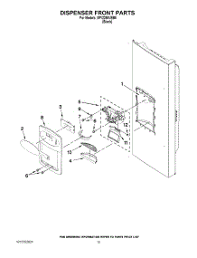 08 - Dispenser Front Parts parts for Maytag Refrigerator MFI2269VEB5 / from AppliancePartsPros.com