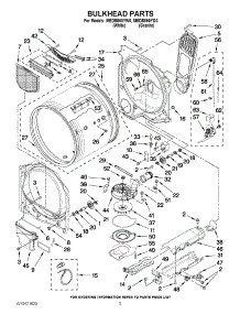 03 - Bulkhead Parts parts for Maytag Dryer MEDB850YW0 / from AppliancePartsPros.com