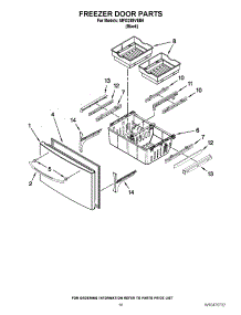 09 - Freezer Door Parts parts for Maytag Refrigerator MFI2269VEB6 / from AppliancePartsPros.com