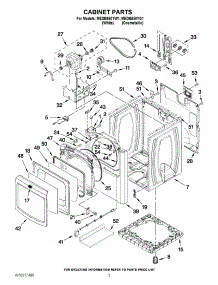 02 - Cabinet Parts parts for Maytag Dryer MEDB850YW1 / from AppliancePartsPros.com
