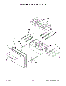 08 - Freezer Door Parts parts for Maytag Refrigerator MFI2269VEB8 / from AppliancePartsPros.com