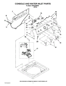 02 - Console And Water Inlet Parts parts for Maytag Washer MVWC360AW0 / from AppliancePartsPros.com