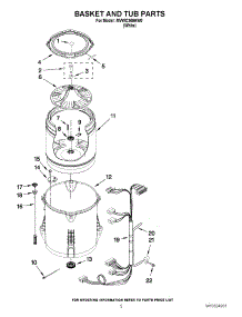 03 - Basket And Tub Parts parts for Maytag Washer MVWC360AW0 / from AppliancePartsPros.com