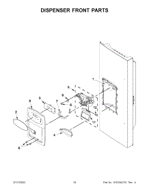 09 - Dispenser Front Parts parts for Maytag Refrigerator MFI2269VEB9 / from AppliancePartsPros.com