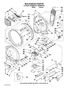 03 - Bulkhead Parts parts for Maytag Dryer MEDB950YG0 / from AppliancePartsPros.com