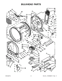 03 - Bulkhead Parts parts for Maytag Dryer MEDB950YG2 / from AppliancePartsPros.com