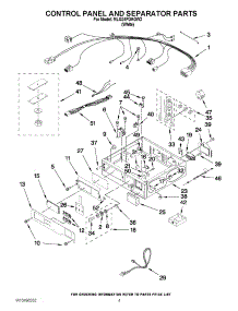 02 - Control Panel And Separator Parts parts for Maytag Dryer MLG24PDAGW2 / from AppliancePartsPros.com