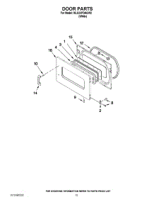 05 - Door Parts parts for Maytag Dryer MLG24PDAGW2 / from AppliancePartsPros.com
