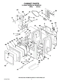 02 - Cabinet Parts parts for Maytag Dryer MEDB950YW0 / from AppliancePartsPros.com