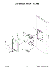 09 - Dispenser Front Parts parts for Maytag Refrigerator MFI2269VEM11 / from AppliancePartsPros.com