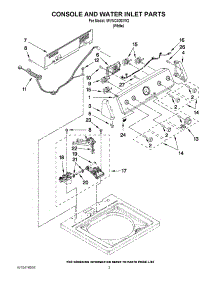 02 - Console And Water Inlet Parts parts for Maytag Washer MVWC400XW2 / from AppliancePartsPros.com