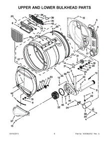 04 - Upper And Lower Bulkhead Parts parts for Maytag Dryer MLG24PDAGW3 / from AppliancePartsPros.com