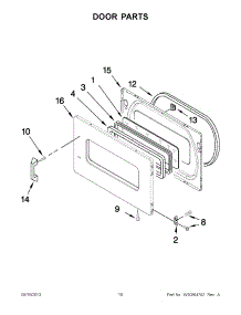 05 - Door Parts parts for Maytag Dryer MLG24PDAGW3 / from AppliancePartsPros.com