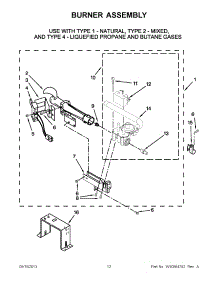 06 - Burner Assembly parts for Maytag Dryer MLG24PDAGW3 / from AppliancePartsPros.com