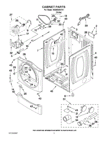 02 - Cabinet Parts parts for Maytag Dryer MGDE200XW1 / from AppliancePartsPros.com