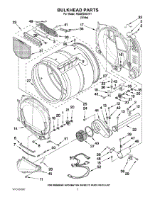 03 - Bulkhead Parts parts for Maytag Dryer MGDE200XW1 / from AppliancePartsPros.com